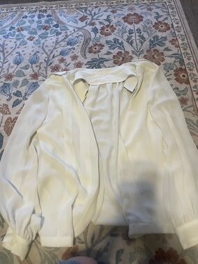 Claiborne Cream Open-Front Blazer Jacket